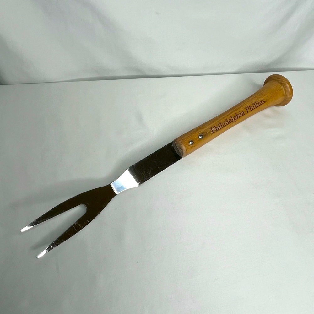 Philadelphia Phillies Baseball Bat Grill Meat Fork